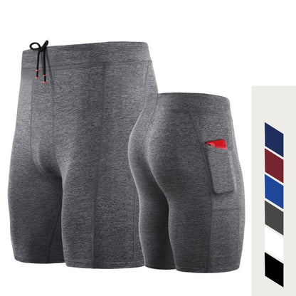 Sports Stretch Tight Shorts For Men's Fitness And Breathability