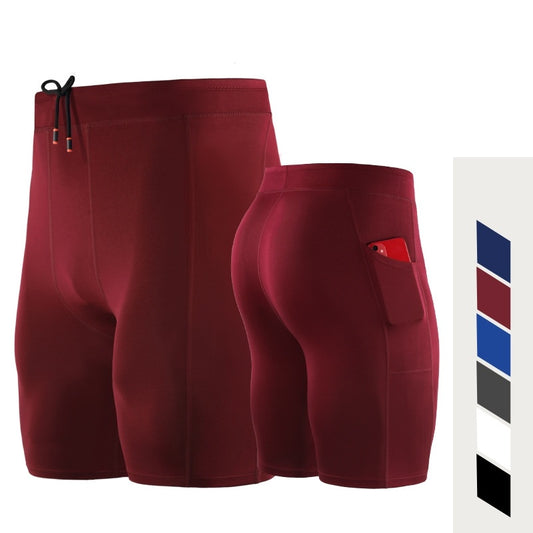 Sports Stretch Tight Shorts For Men's Fitness And Breathability
