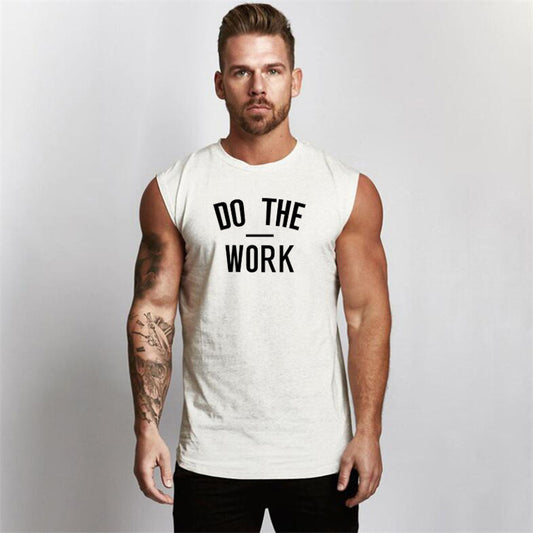 European And American Fitness Style Letter Printing Bodybuilding Muscle Men's Sports Vest