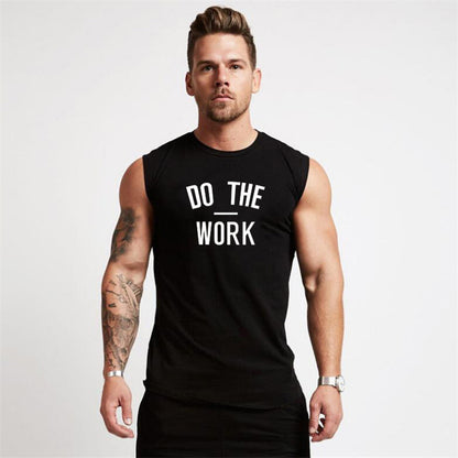 European And American Fitness Style Letter Printing Bodybuilding Muscle Men's Sports Vest