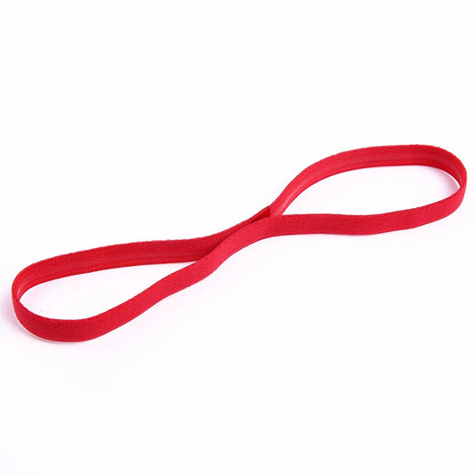 1 Pcs Women Sweatbands Football Yoga Pure Hair Bands Anti-Slip Elastic Rubber Thin Sports Headband Men Hair Accessories Headwrap