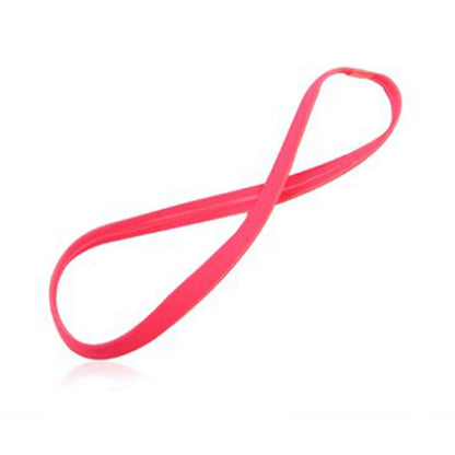 1 Pcs Women Sweatbands Football Yoga Pure Hair Bands Anti-Slip Elastic Rubber Thin Sports Headband Men Hair Accessories Headwrap
