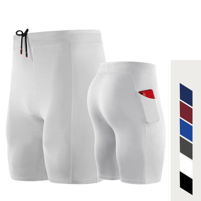 Sports Stretch Tight Shorts For Men's Fitness And Breathability