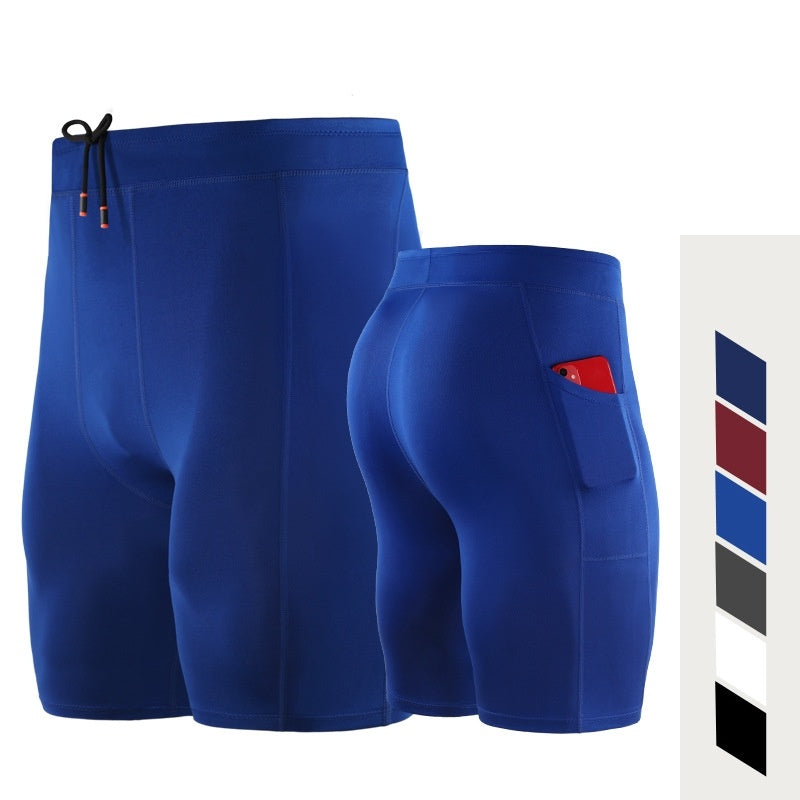 Sports Stretch Tight Shorts For Men's Fitness And Breathability