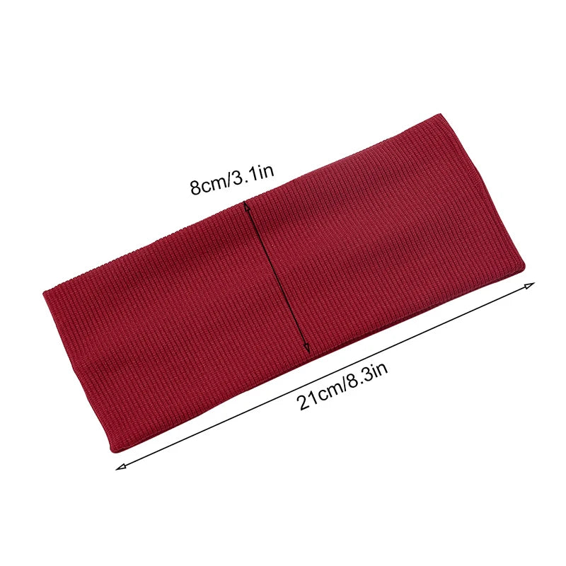1 Pcs Women Sweatbands Football Yoga Pure Hair Bands Anti-Slip Elastic Rubber Thin Sports Headband Men Hair Accessories Headwrap