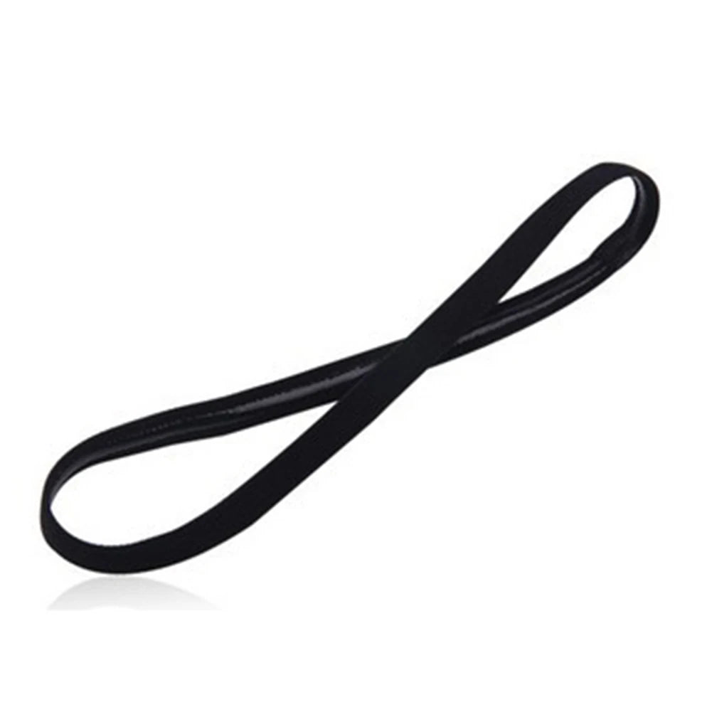 1 Pcs Women Sweatbands Football Yoga Pure Hair Bands Anti-Slip Elastic Rubber Thin Sports Headband Men Hair Accessories Headwrap